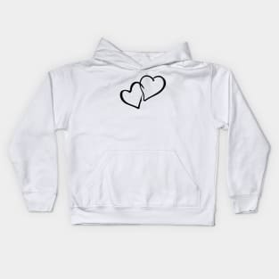 Couple Hearts Kids Hoodie